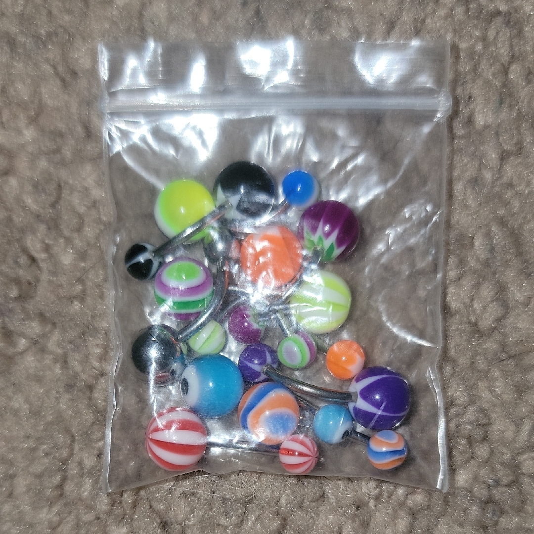 Colorful Belly Button Rings Set